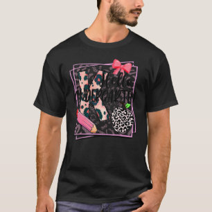Camiseta Hola Kindergarten Leopardo Rosa Vuelta al Colegio