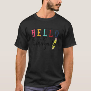 Camiseta Hola Kindergarten Lindo Maestro Estudiantes Primer