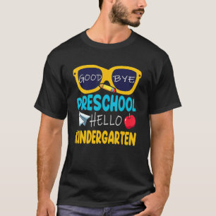 Camiseta Hola Kindergarten Prek Grad Adiós Preescolar Gra