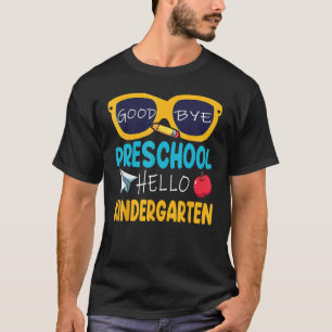 Camiseta Hola Kindergarten Prek Grad Adiós Preescolar Gra