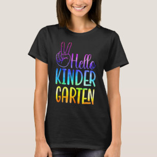 Camiseta Hola Kindergarten Primer Día Escolar De Vuelta A