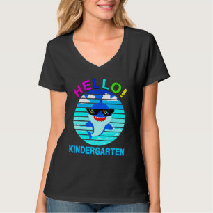 Camiseta Hola Kindergarten Shark Baby