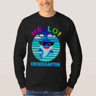 Camiseta Hola Kindergarten Shark Baby