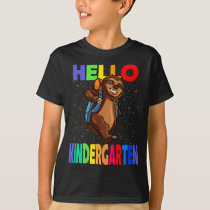 Camiseta Hola Kindergarten Sloth De Vuelta A La Escuela