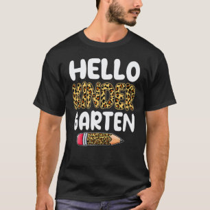 Camiseta Hola Kindergarten Vuelta Al Colegio Primer Día Leo