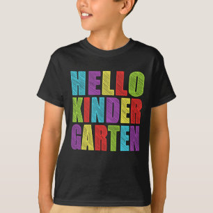 Camiseta Hola Kindergaten - Primer día de la guardería