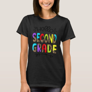 Camiseta Hola Leopard De Segundo Grado De Vuelta Al Profeso