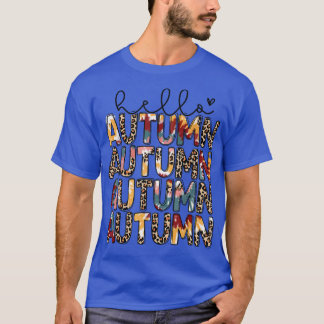 Camiseta Hola, Leopardo Otoño, Sólo Un Chica Que Ama Caer É