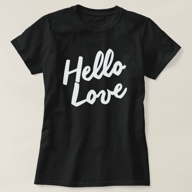 CAMISETA HOLA LOVE (Diseño del anverso)