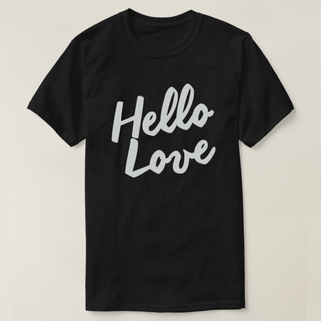 CAMISETA HOLA LOVE (Diseño del anverso)