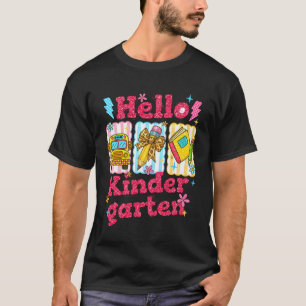 Camiseta Hola Maestra de Kinder Estudiante Coqueta Espalda