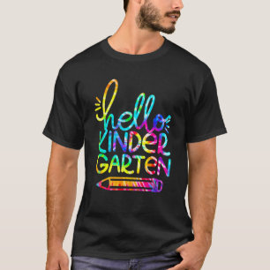 Camiseta Hola Maestra De Kindergarten Lápiz De Regreso A La
