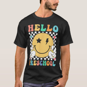 Camiseta Hola Maestra Preescolar Equipo De Niños Pre-k Pre