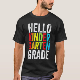 Camiseta Hola Maestro de Escuela de Grado de Jardín de Infa