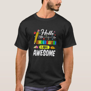 Camiseta Hola Maestro De Estudiante De Kindergarten De Regr