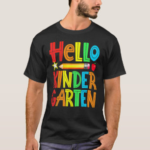 Camiseta Hola maestro de jardín de infancia Bienvenido de v