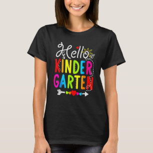 Camiseta Hola maestro de jardín de infantes estudiante de v