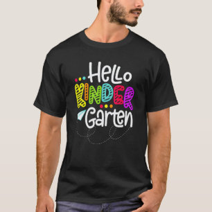 Camiseta Hola Maestro De Kinder De Regreso A La Escuela Niñ