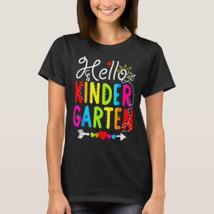 Camiseta Hola Maestro de Kinder Estudiante Regreso a la Esc