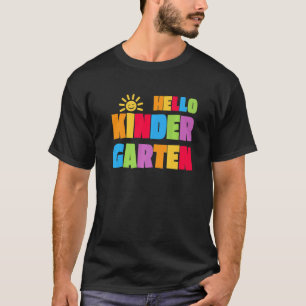 Camiseta Hola Maestro De Kinder Primer Día De Escuela Estud