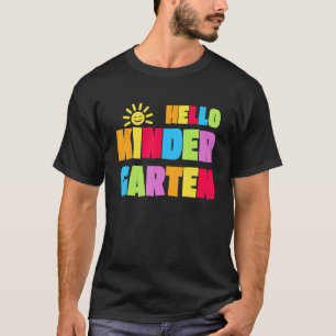 Camiseta Hola Maestro De Kinder Primer Día De Escuela Estud
