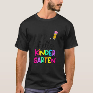 Camiseta Hola Maestro De Kinder Regreso A La Escuela Niño E