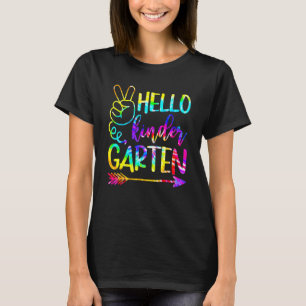 Camiseta Hola Maestro de Kinder Tie Dye Bienvenido De