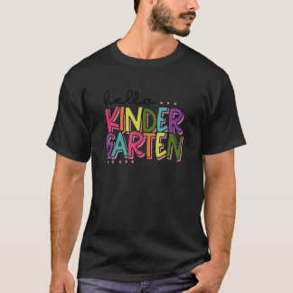 Camiseta Hola Maestro de Pre K de Kindergarten Primer Día d