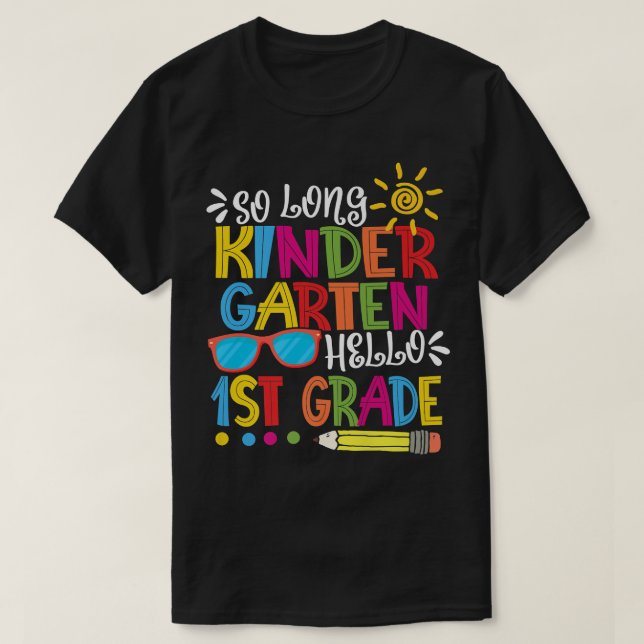Camiseta Hola maestro de primer grado de guardería (Diseño del anverso)