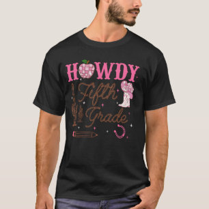 Camiseta Hola maestro de primer grado de Western Cowboy