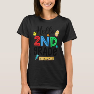 Camiseta Hola maestro de segundo grado feliz primer día de