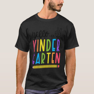 Camiseta Hola Maestro Estudiante De Kindergarten De Regreso