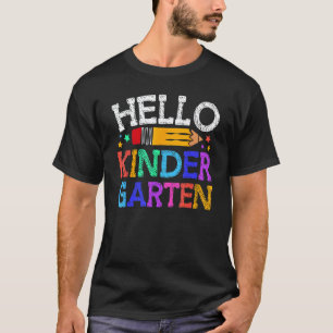 Camiseta Hola Maestro Estudiantes De Kindergarten De Regres