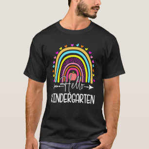 Camiseta Hola Maestros De Kinder Primer Día Niños De Vuelta