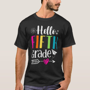 Camiseta Hola Maestros De Quinto Grado De Vuelta Al Equipo