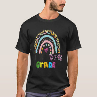 Camiseta Hola Maestros Niños Arcoíris 5to Grado De Vuelta A