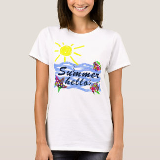 Camiseta Hola Mar de verano y sol