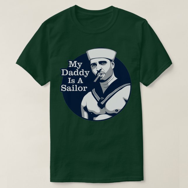Camiseta Hola Marinero Mi Papá Es Un Marinero (Diseño del anverso)