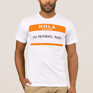 Camiseta hola me llamo