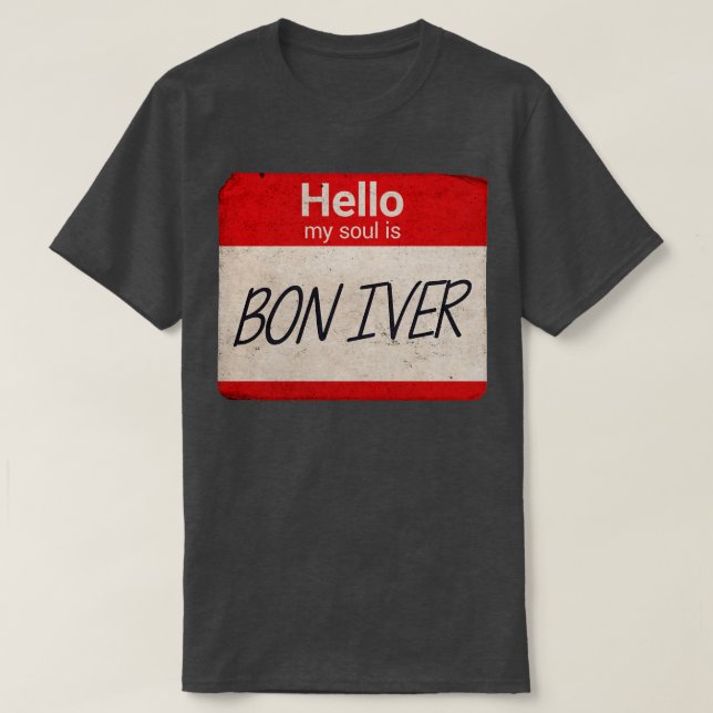 Camiseta Hola mi alma es Bon Iver TShirt (Diseño del anverso)