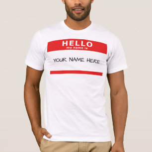 Camiseta hola mi nombre es