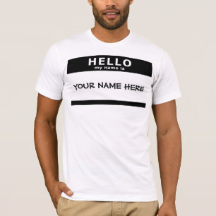Camiseta hola mi nombre es