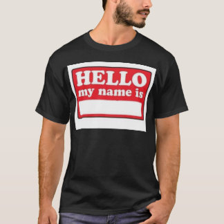 Camiseta hola mi nombre es