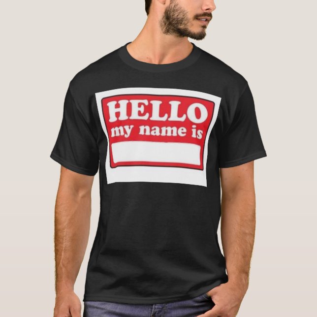 Camiseta hola mi nombre es (Anverso)