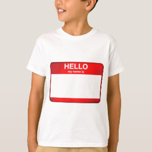 Camiseta Hola mi nombre es…