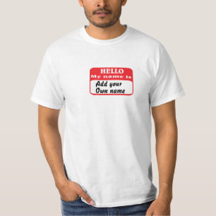Camiseta Hola, mi nombre es...