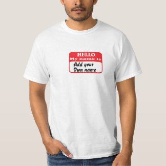 Camiseta Hola, mi nombre es...
