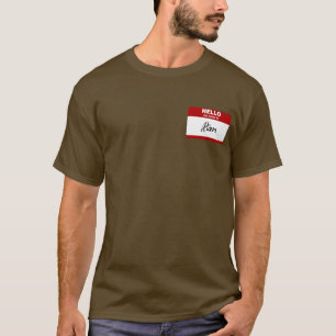 Camiseta Hola mi nombre es Alan (rojo)