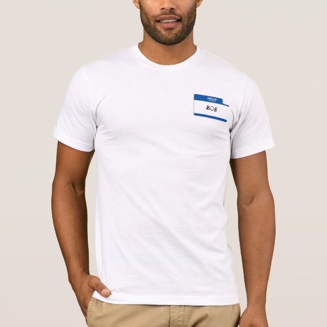 Camiseta Hola; Mi nombre es Bob (Anverso)