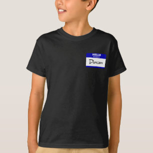 Camiseta Hola mi nombre es Duncan (azul)